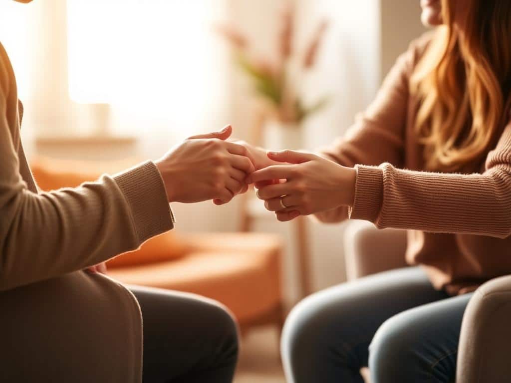 Couple in a marriage counseling session in McKinney TX