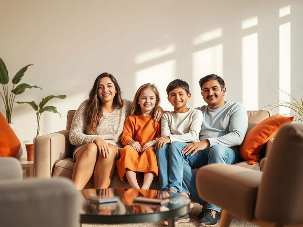 Family in a family therapy session in McKinney, Texas